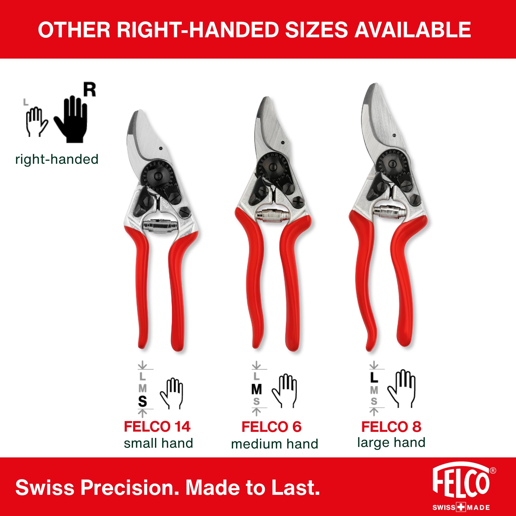 FELCO 6 ELITE Pruning Shears – 7.7" Swiss-Made Garden Clippers with Leather-Wrapped Handle for Medium Right Hands | Hand Pruners for Gardening | Garden Tool Cutter with Bypass Blade, Aluminum Body - Image 7