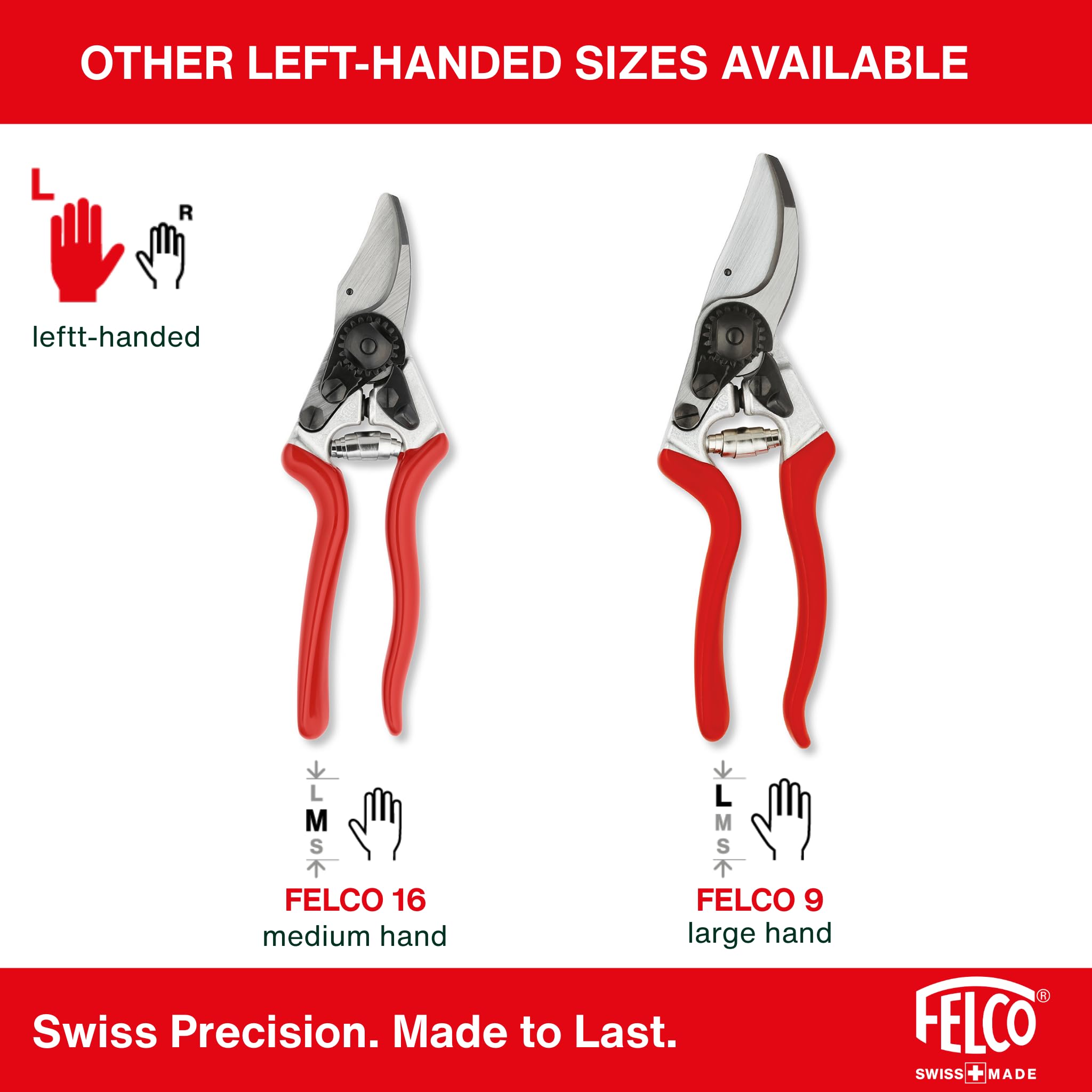 FELCO 6 ELITE Pruning Shears – 7.7" Swiss-Made Garden Clippers with Leather-Wrapped Handle for Medium Right Hands | Hand Pruners for Gardening | Garden Tool Cutter with Bypass Blade, Aluminum Body - Image 8
