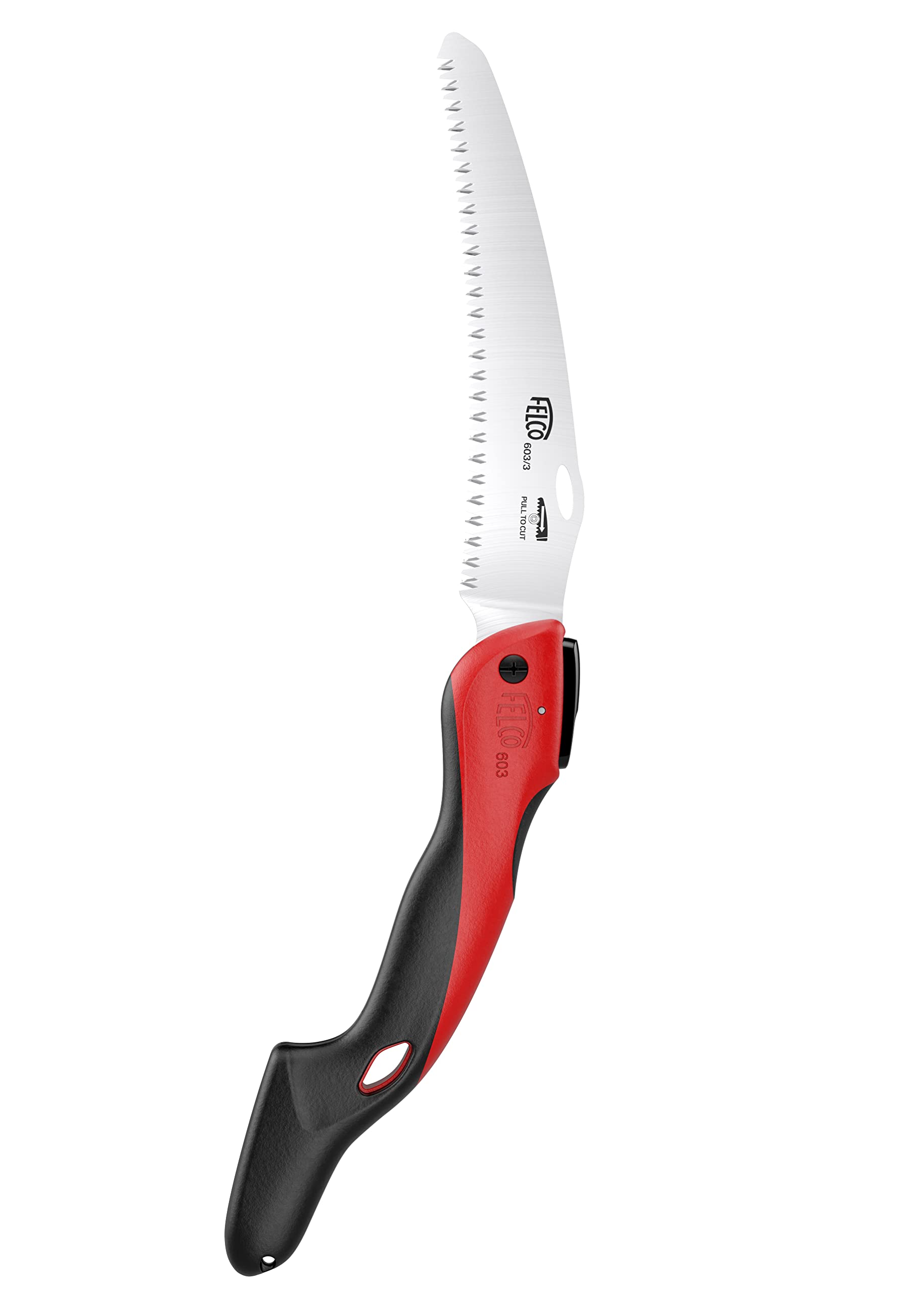FELCO 603 Folding Pruning Saw – Curved Pull-Stroke Saw for Tree Trimming & Elevated Cut | Tree Branch Cutter | Folding Handsaw with Chrome-Plated 8" Blade, Non-Slip Handle, Blade Lock, Swiss Precision - Image 3