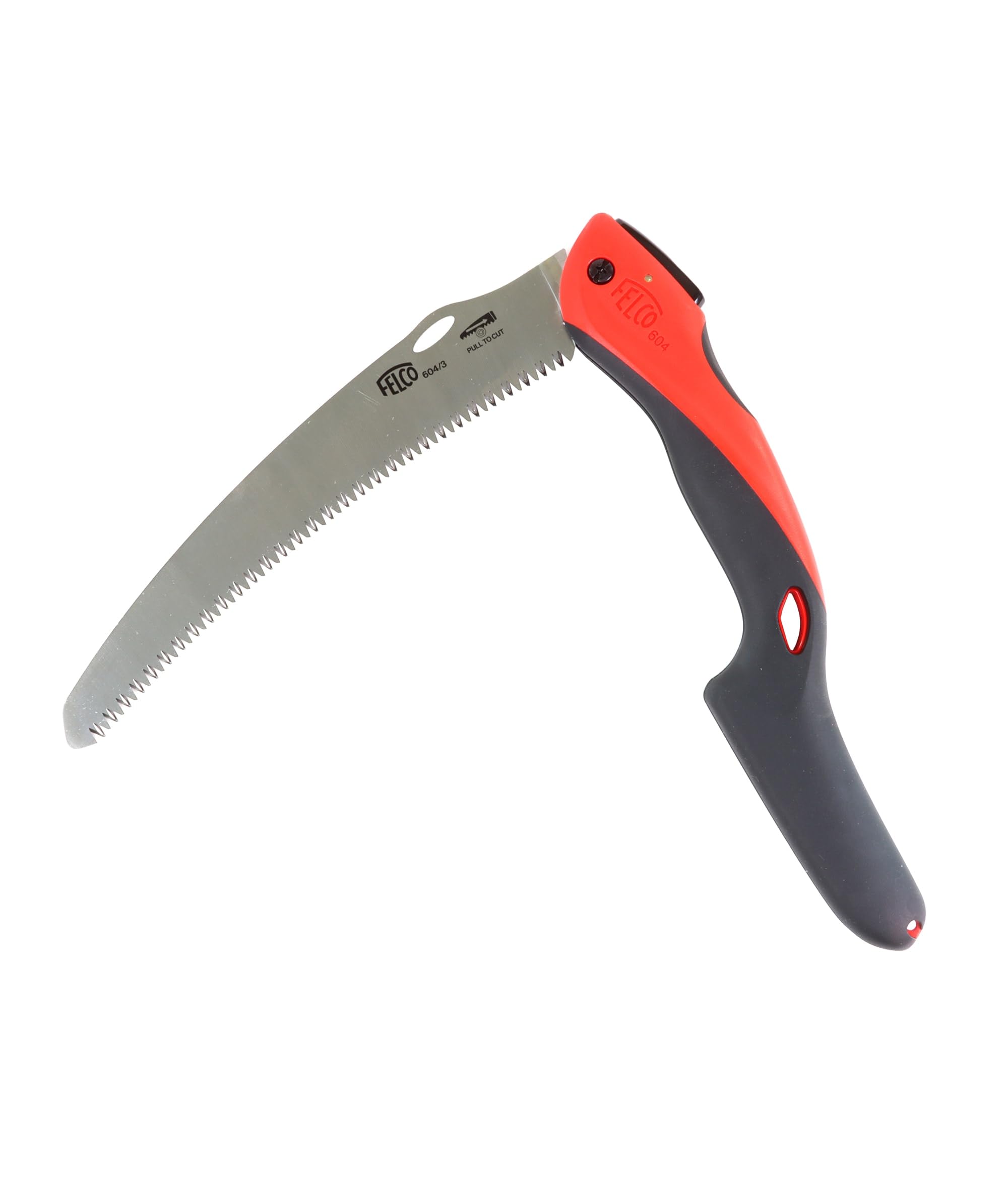 FELCO 604 Folding Pruning Saw –Curved Pull-Stroke Saw for Tree Trimming & Elevated Cut | Tree Branch Cutter | Folding Handsaw with Chrome-Plated 10" Blade, Non-Slip Handle, Blade Lock, Swiss Precision - Image 3