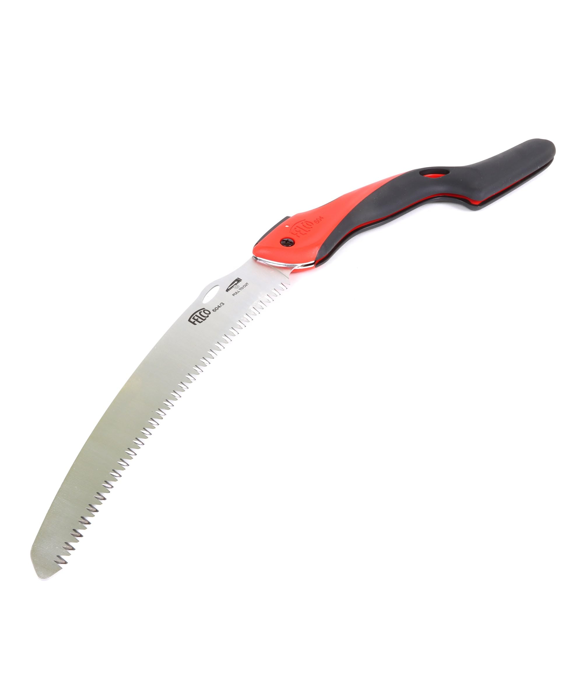 FELCO 604 Folding Pruning Saw –Curved Pull-Stroke Saw for Tree Trimming & Elevated Cut | Tree Branch Cutter | Folding Handsaw with Chrome-Plated 10" Blade, Non-Slip Handle, Blade Lock, Swiss Precision - Image 4