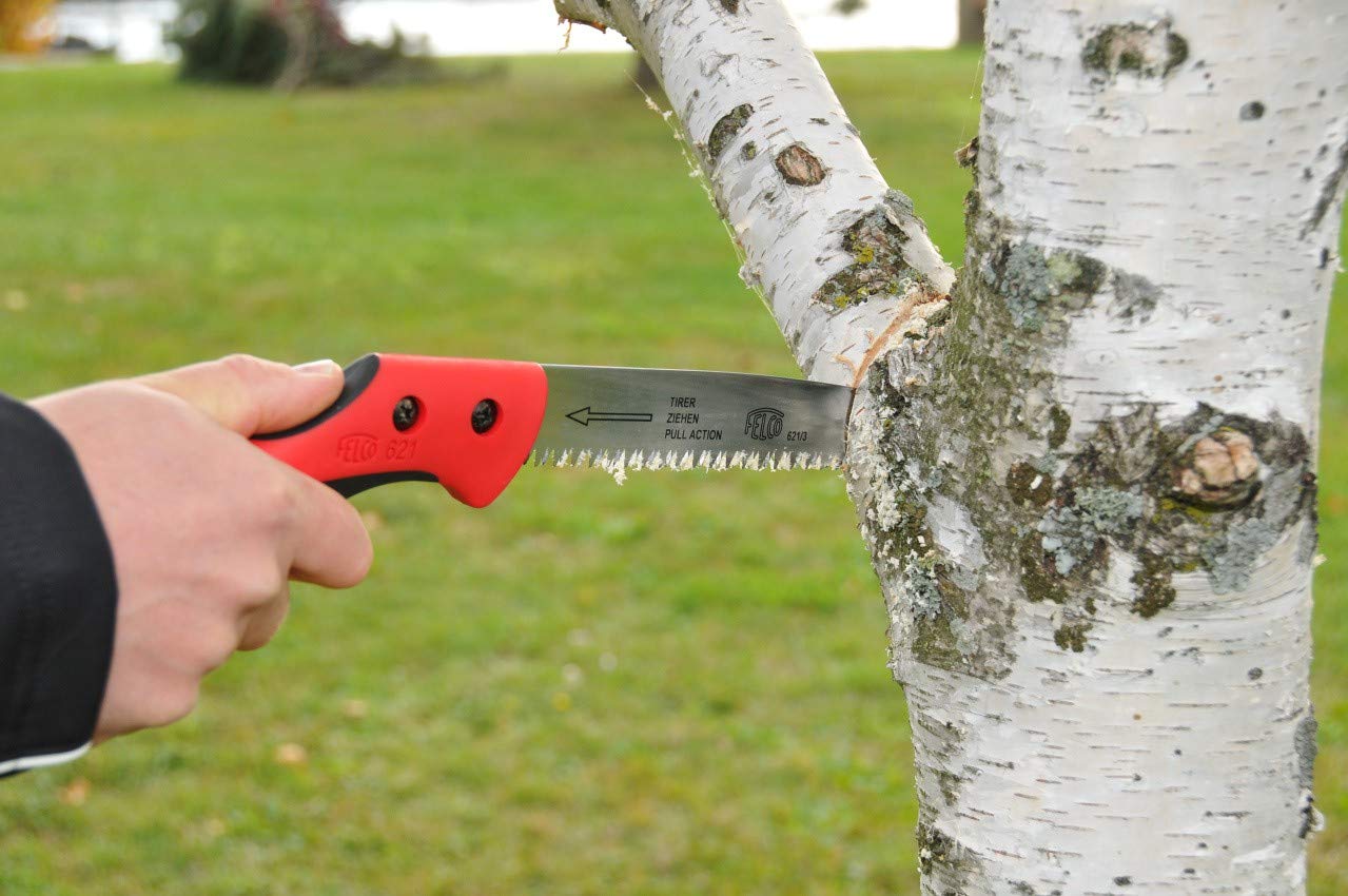 FELCO 621 Pruning Saw – Straight Pull-Stroke Saw for Tree Trimming & Forestry | Tree Branch Cutter | Handsaw with Tapered Hardened Steel 9.5" Blade, Non-Slip Handle, Carrying Sheath, Swiss Precision - Image 6